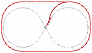 Набор рельс Mehano №7 (Mehano, F107)